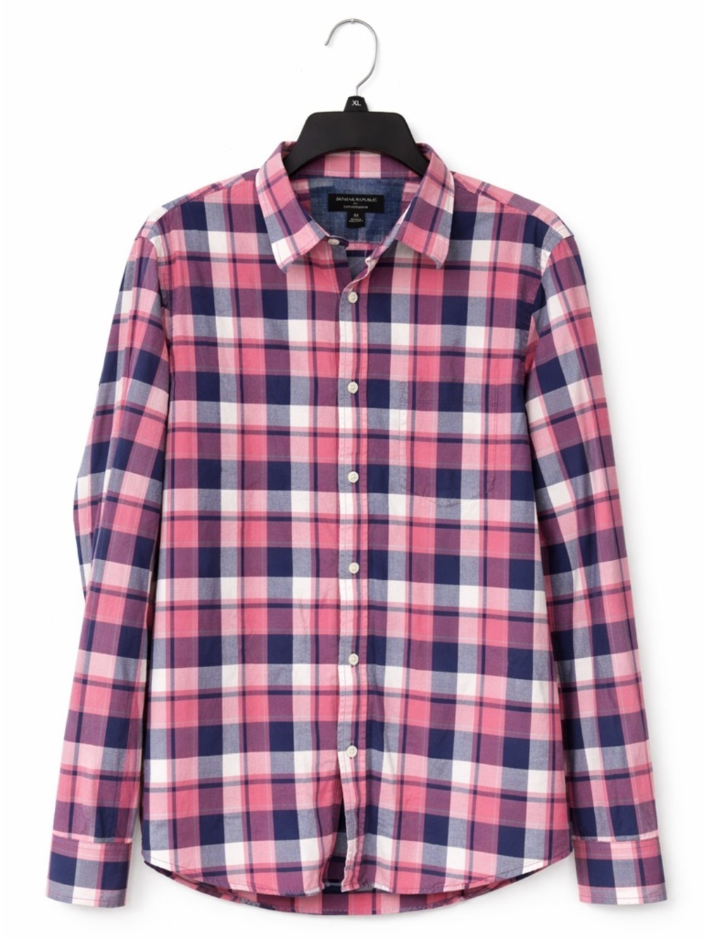 Banana Republic Soft Wash Slim Fit Plaid Button Down Shirt Men’s Medium